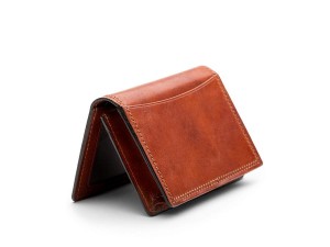 Bosca Full Gusset, 2 pkt Card Case W/ I.D. Brown | AUEGJ31942