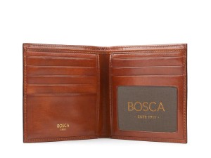 Bosca I.D. Hipster Credit Card Wallet Brown | AUEAH90631