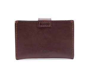 Bosca Tuck Tab Card Case Chocolate | AUXMI29219