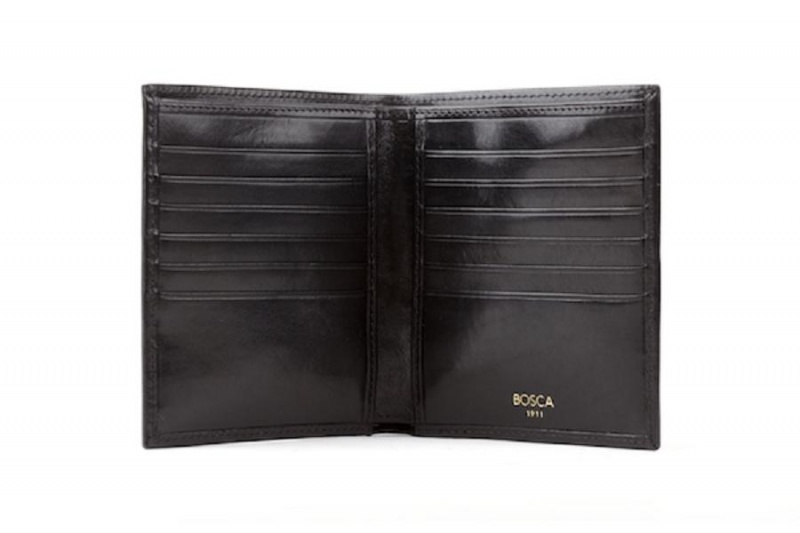 Bosca 12 Pocket Credit Wallet Black | TAUPQ34937