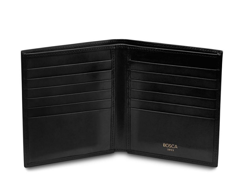 Bosca 12 Pocket Credit Wallet Black | TAUPQ34937