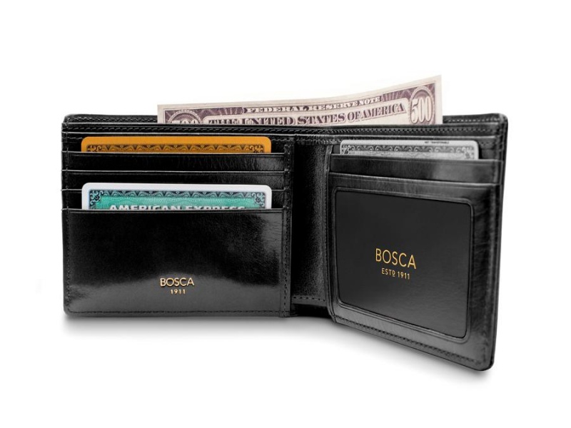 Bosca 5 Pocket Wallet W/ I.D. Black | YAUGT33663