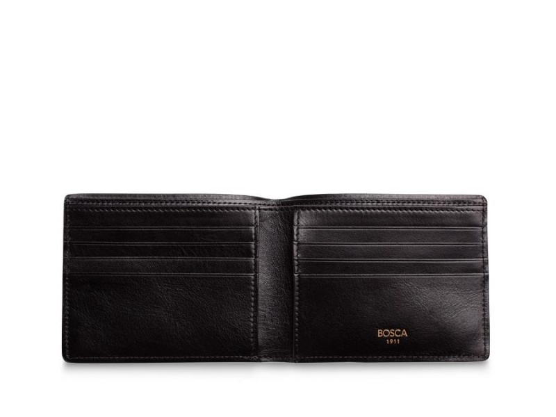 Bosca 8 Pocket Deluxe Executive Wallet Black | AUJBT62836