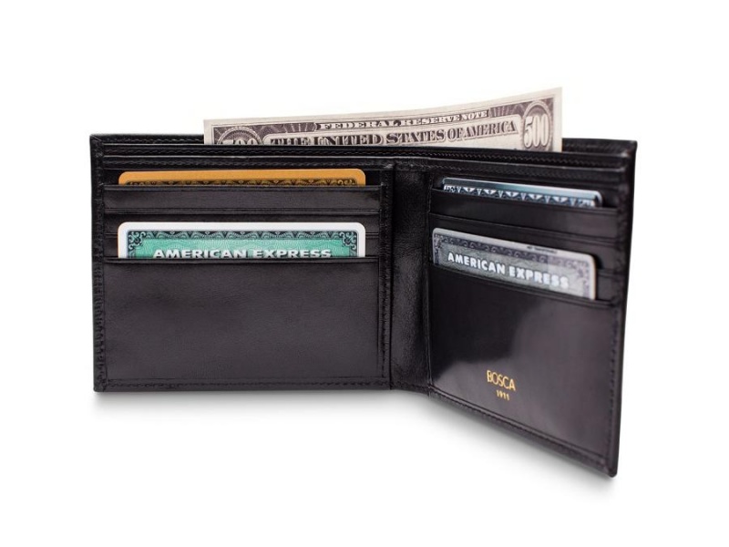 Bosca 8 Pocket Wallet Black | BAUSO26776