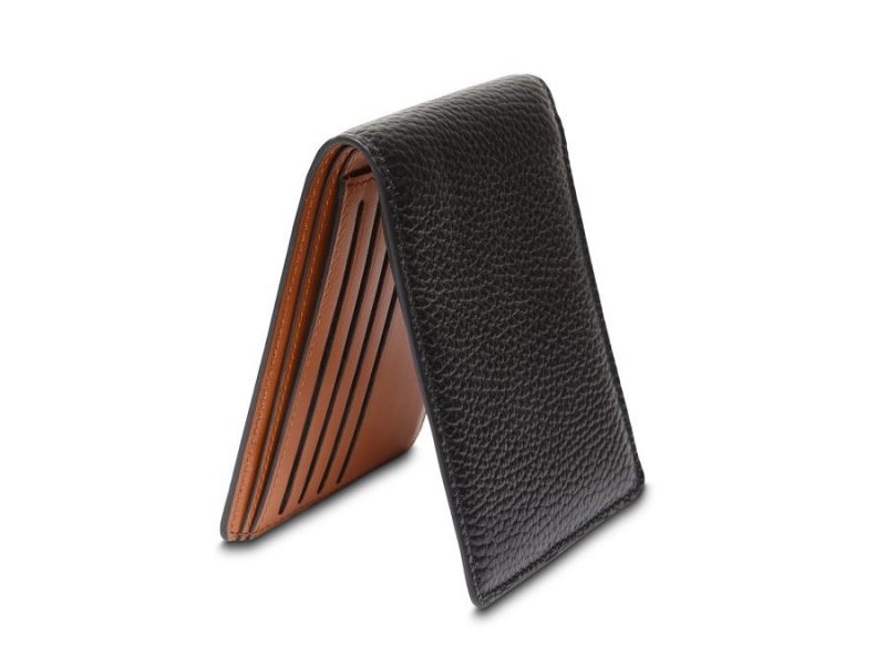 Bosca 8 Pocket Wallet Monfrini Contrast Black / Brown | AUZPD91477