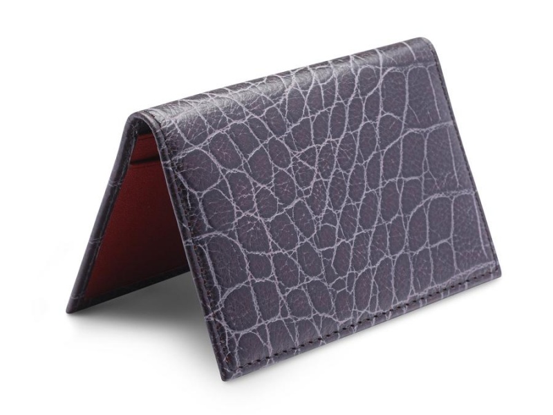 Bosca Calling Card Case Black / Brown | LAUTR28718