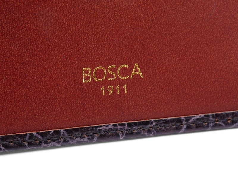 Bosca Calling Card Case Black / Brown | LAUTR28718