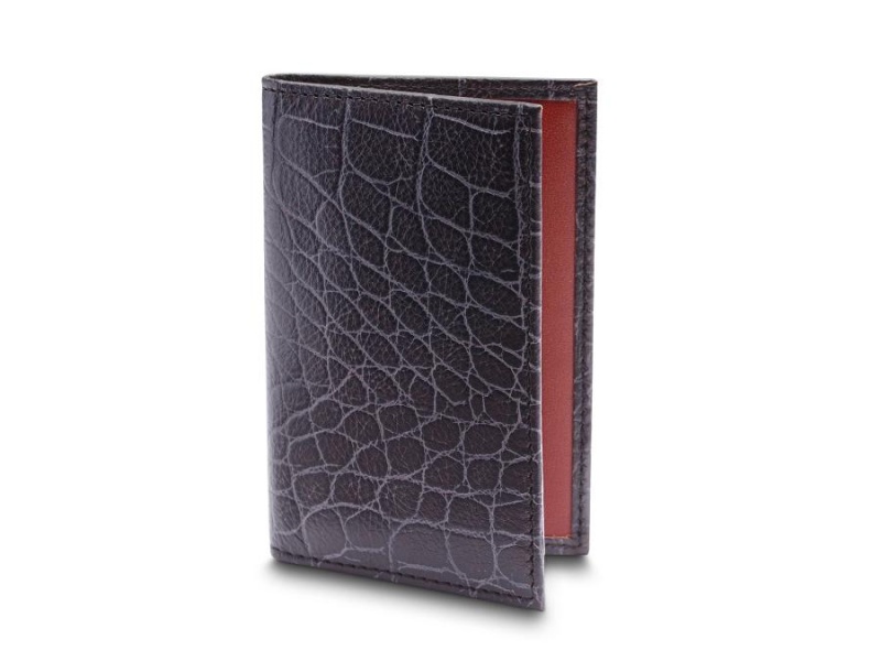 Bosca Calling Card Case Black / Brown | LAUTR28718