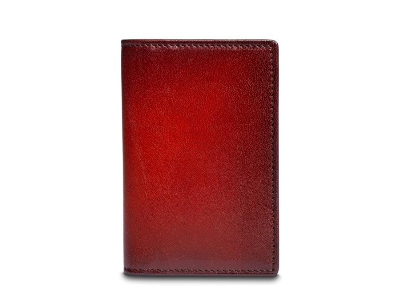 Bosca Calling Card Case Dark Red | AUCVG79656