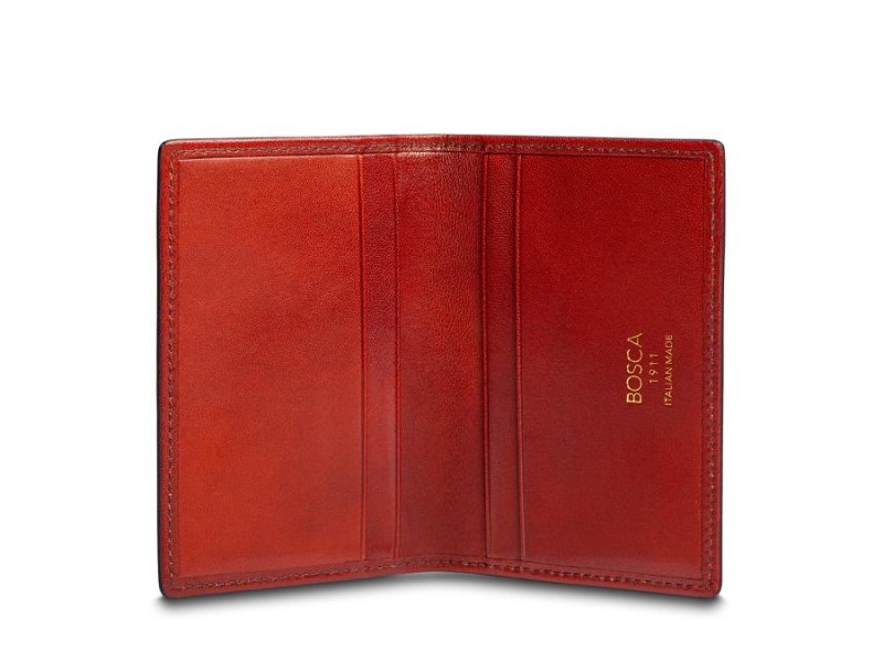 Bosca Calling Card Case Red | AUJVR87963