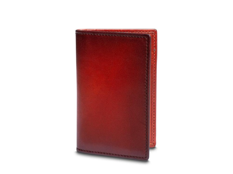 Bosca Calling Card Case Red | AUJVR87963