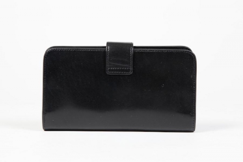 Bosca Checkbook Clutch Black | AUEGJ71735