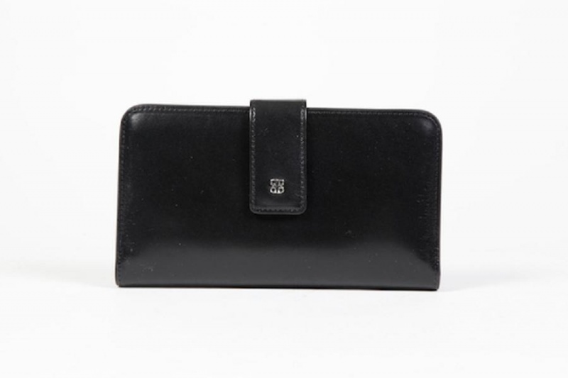 Bosca Checkbook Clutch Black | AUEGJ71735