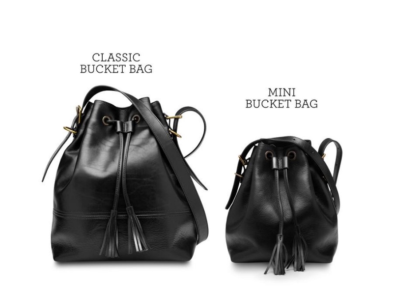 Bosca Classic Bucket Bag Black | ZAUMJ61973