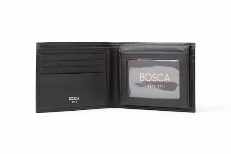 Bosca Credit Wallet with I.D. Passcase Black | PAUQX91110