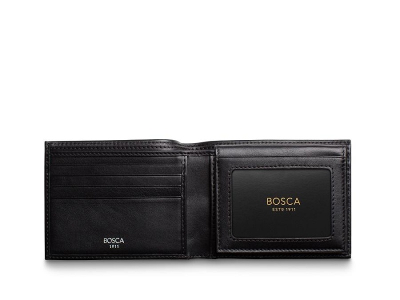 Bosca Credit Wallet with I.D. Passcase Black | PAUQX91110