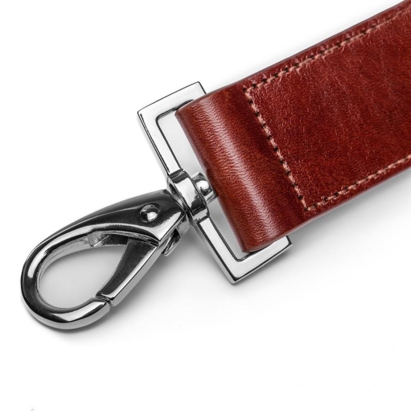 Bosca Deluxe All Leather Shoulder Strap Brown | ZAUNQ58947