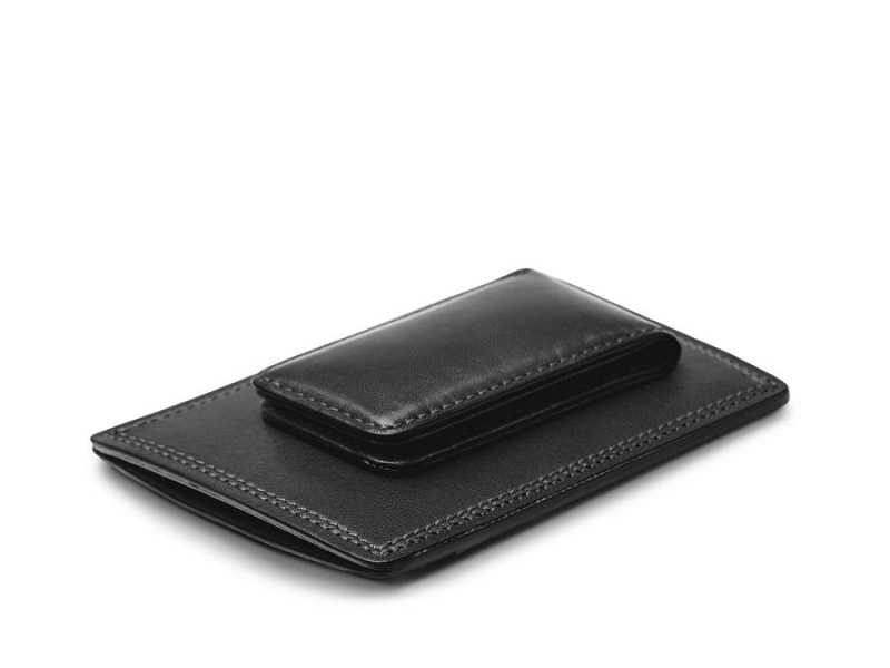 Bosca Deluxe Front Pocket Wallet Black | AUXBR56990