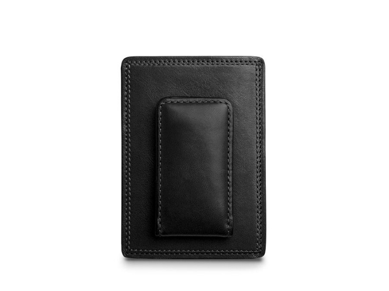 Bosca Deluxe Front Pocket Wallet Black | AUXBR56990