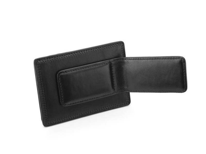 Bosca Deluxe Front Pocket Wallet Black | AUXBR56990