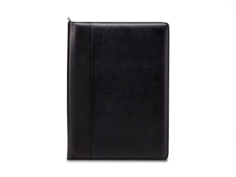 Bosca Deluxe Zip Around Portfolio Organizer Black | FAUUI24867