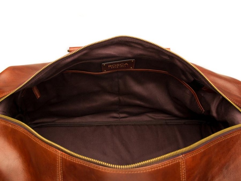 Bosca Dolce Duffle Bag Brown | QAUWA18734