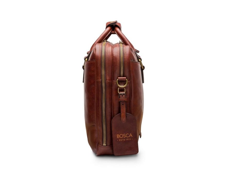 Bosca Dolce Stringer Bag Brown | PAUER92176