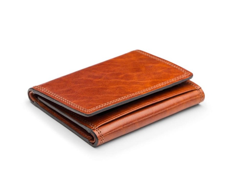 Bosca Double I.D. Trifold Wallet Brown | AUIIZ90524