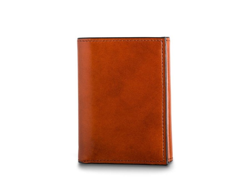 Bosca Double I.D. Trifold Wallet Brown | AUJVR30166