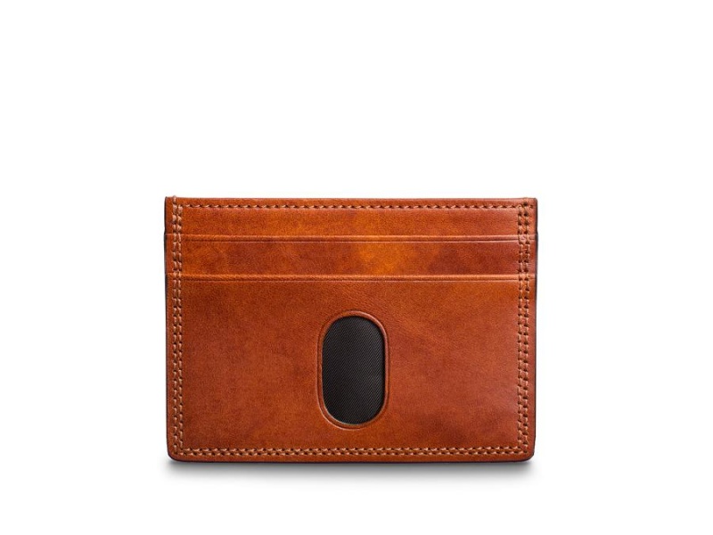 Bosca Easy-Access Card Wallet Brown | EAUHC70830