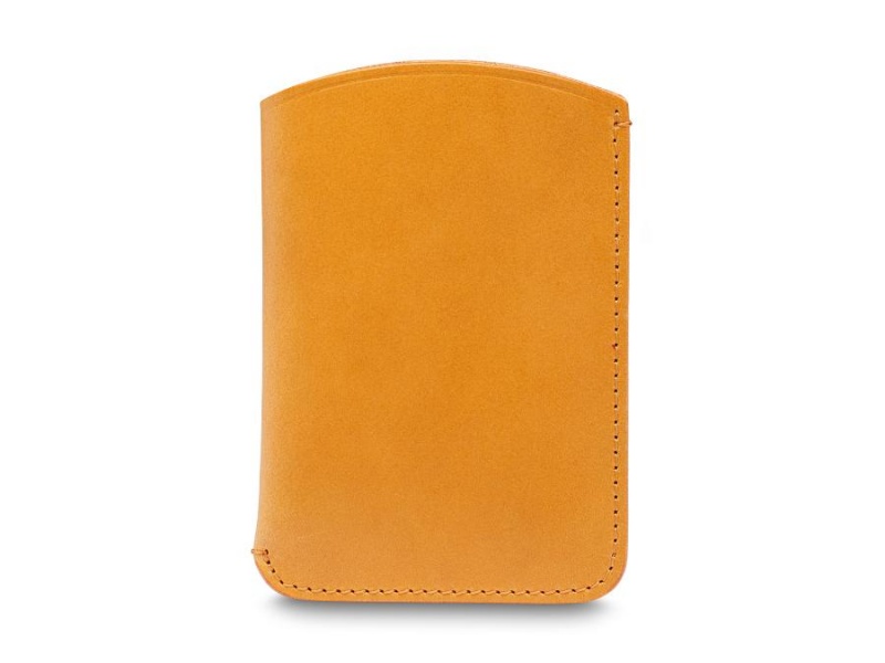 Bosca Envelope Card Case Yellow | AAUDF96189