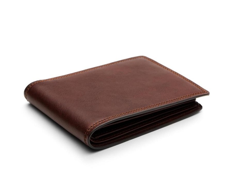 Bosca Euro 8 Pocket Deluxe Executive Wallet w/ Passcase Brown | UAUND17816