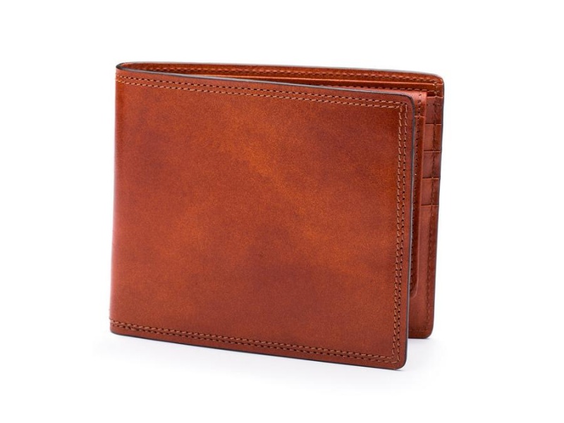 Bosca Euro Credit Wallet w/I.D. Passcase Brown | YAUVQ46432