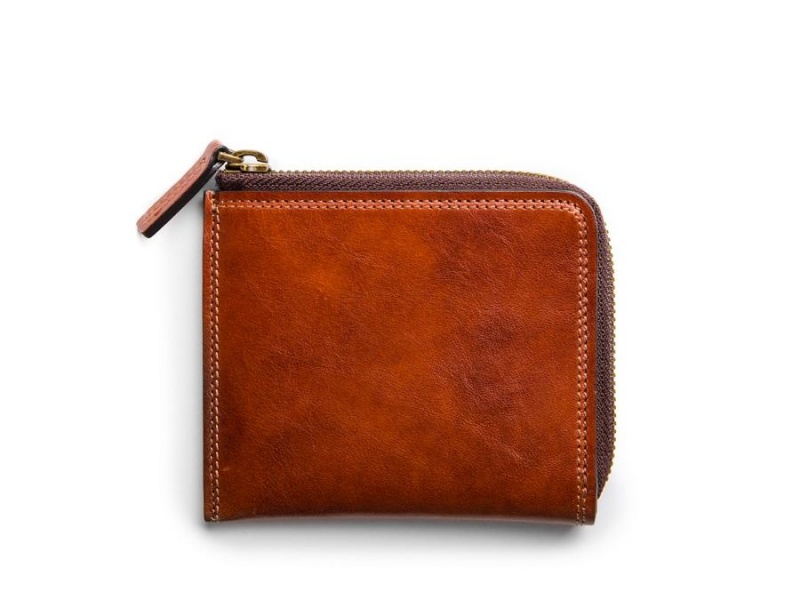 Bosca Euro Zip Wallet Brown | EAUVG46811