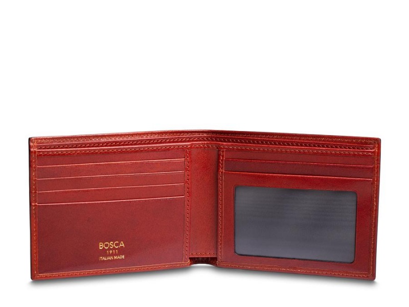 Bosca Executive ID Bifold Dark Red | EAUHC27398