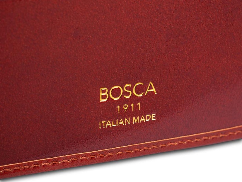 Bosca Executive ID Bifold Dark Red | EAUHC27398