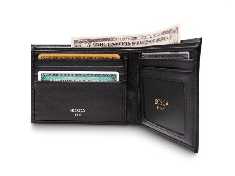 Bosca Executive I.D. Wallet Black | AUXMI84466