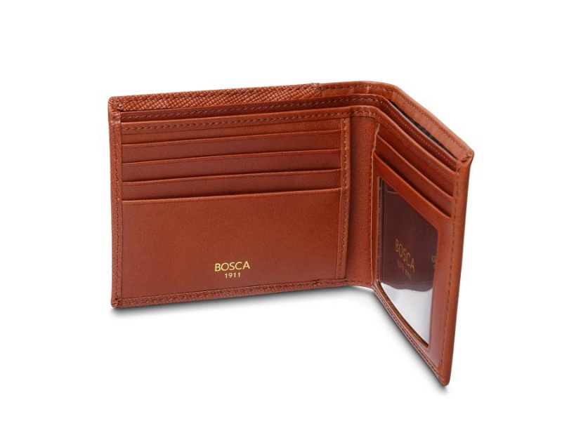 Bosca Executive I.D. Wallet Brown | XAUGW18622