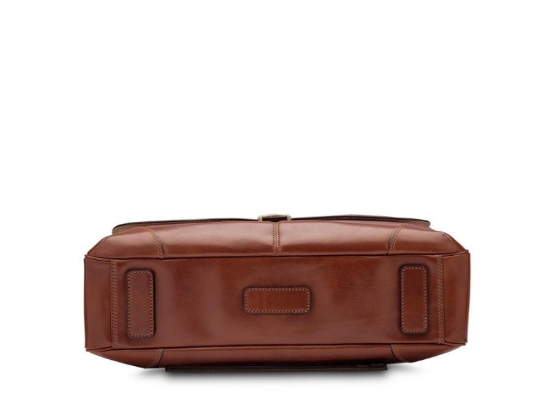 Bosca Flapover Briefcase Brown | EAUHC11310