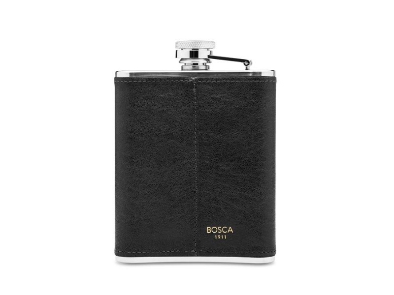 Bosca Flask - 6 oz Black | AUCVG25018