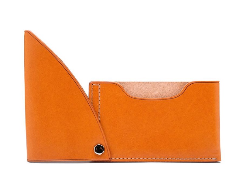 Bosca Flipper Card Case Orange | EAUVG37409