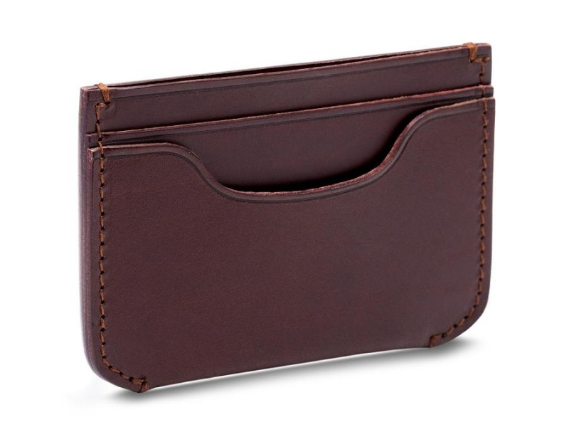 Bosca Front Pocket Card Case Brown | TAUWZ17114