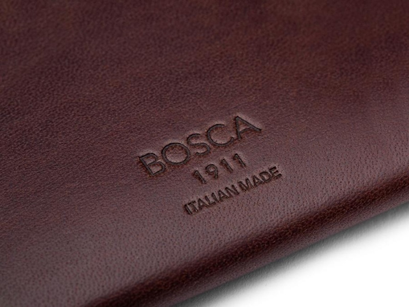 Bosca Front Pocket Card Case Brown | TAUWZ17114