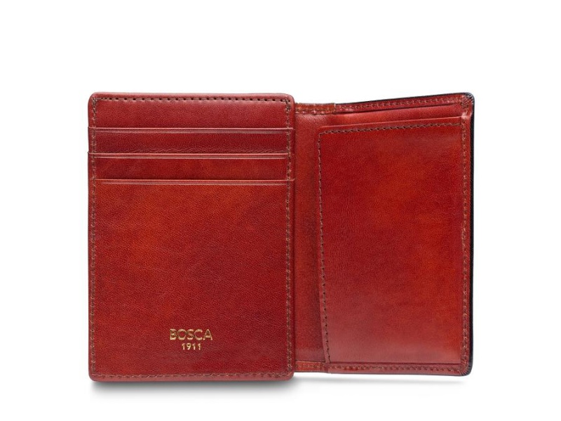 Bosca Front Pocket I.D. Wallet Red | AUDYB15110