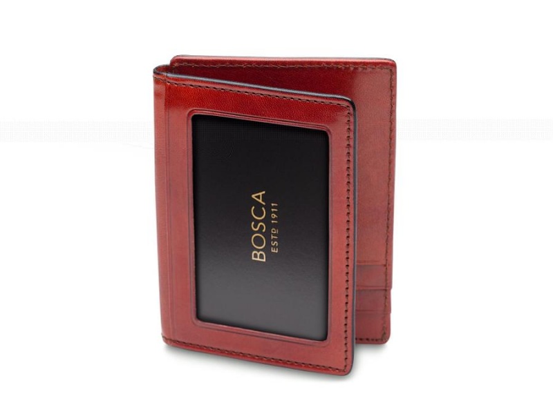 Bosca Front Pocket I.D. Wallet Red | AUDYB15110