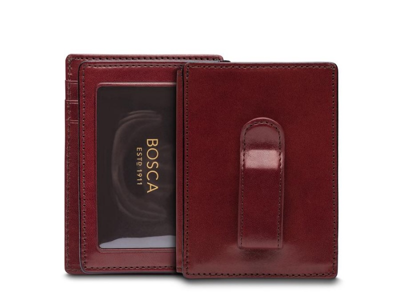 Bosca Front Pocket I.D. Wallet Red | AUDYB15110