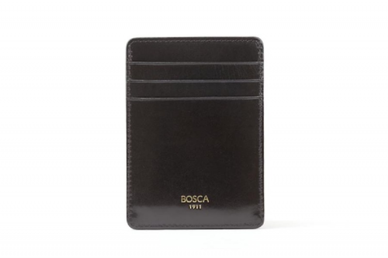 Bosca Front Pocket Wallet Black | AUIIZ41489