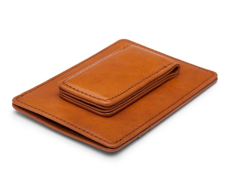 Bosca Front Pocket Wallet -Saddle- Brown | AUQAV15647