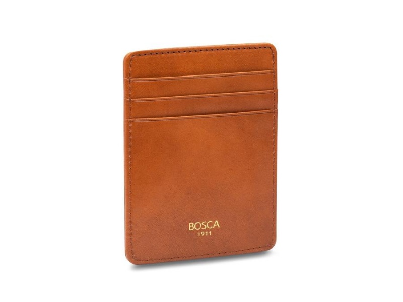 Bosca Front Pocket Wallet -Saddle- Brown | AUQAV15647