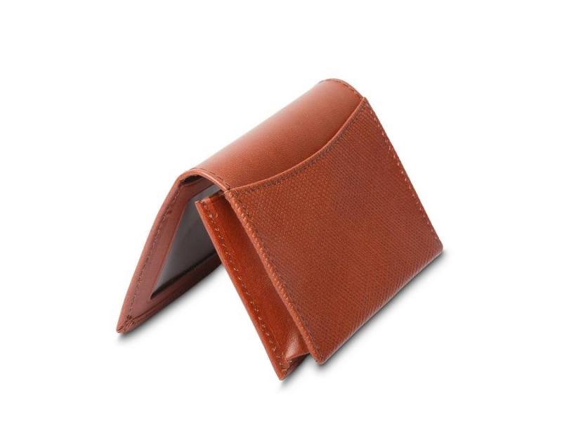 Bosca Full Gusset 2 Pocket Card Case w/ID - RFID Brown | BAUSO16631